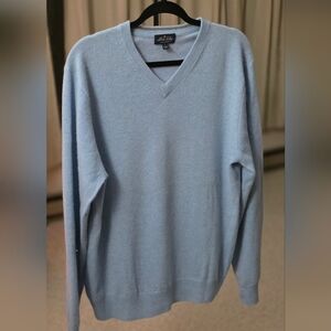 Allen Solly Light Blue V-Neck Sweater